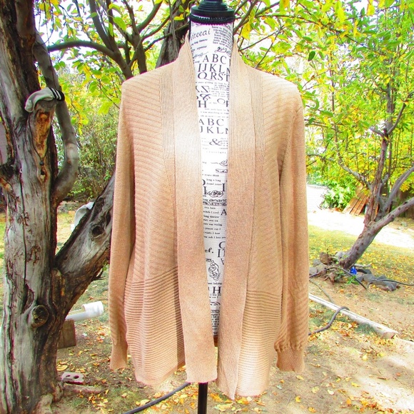 89th & Madison Sweaters - 89th & Madison Beige Cardigan